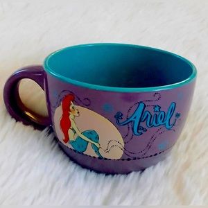 Disney Princess Little Mermaid Ariel Moonlight Ceramic Soup Mug, 24 Ounces